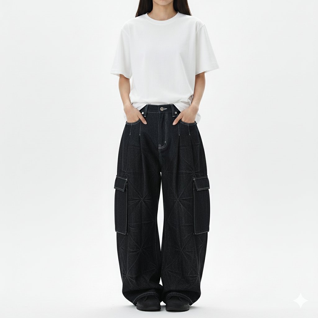 AURELIS™ | MONO STITCH WIDE-LEG HOUSUT