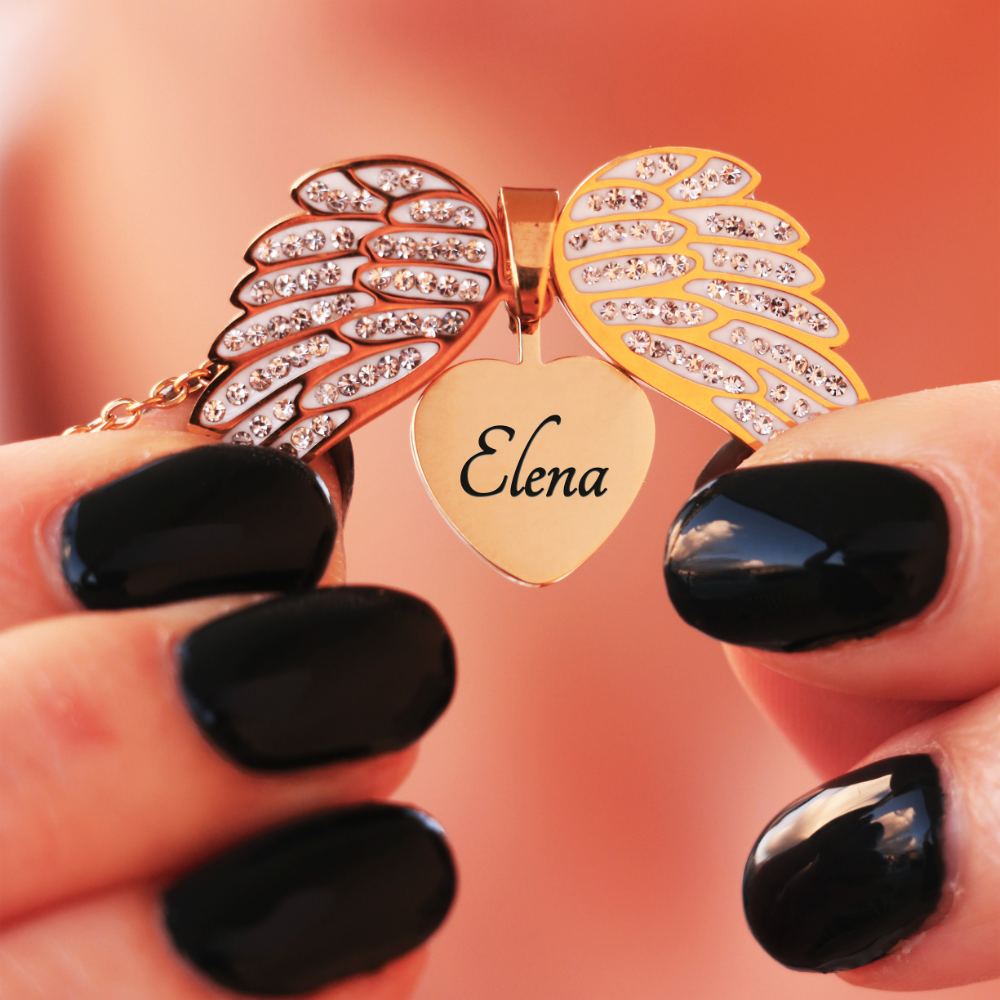 Enkelisydän – Kaiverrettu Rakkauden Muisto