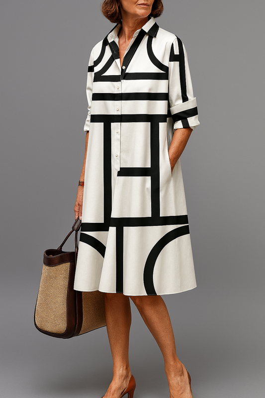 Brigitte - Luxe Midi Mekko Vaivattomaan Eleganssiin